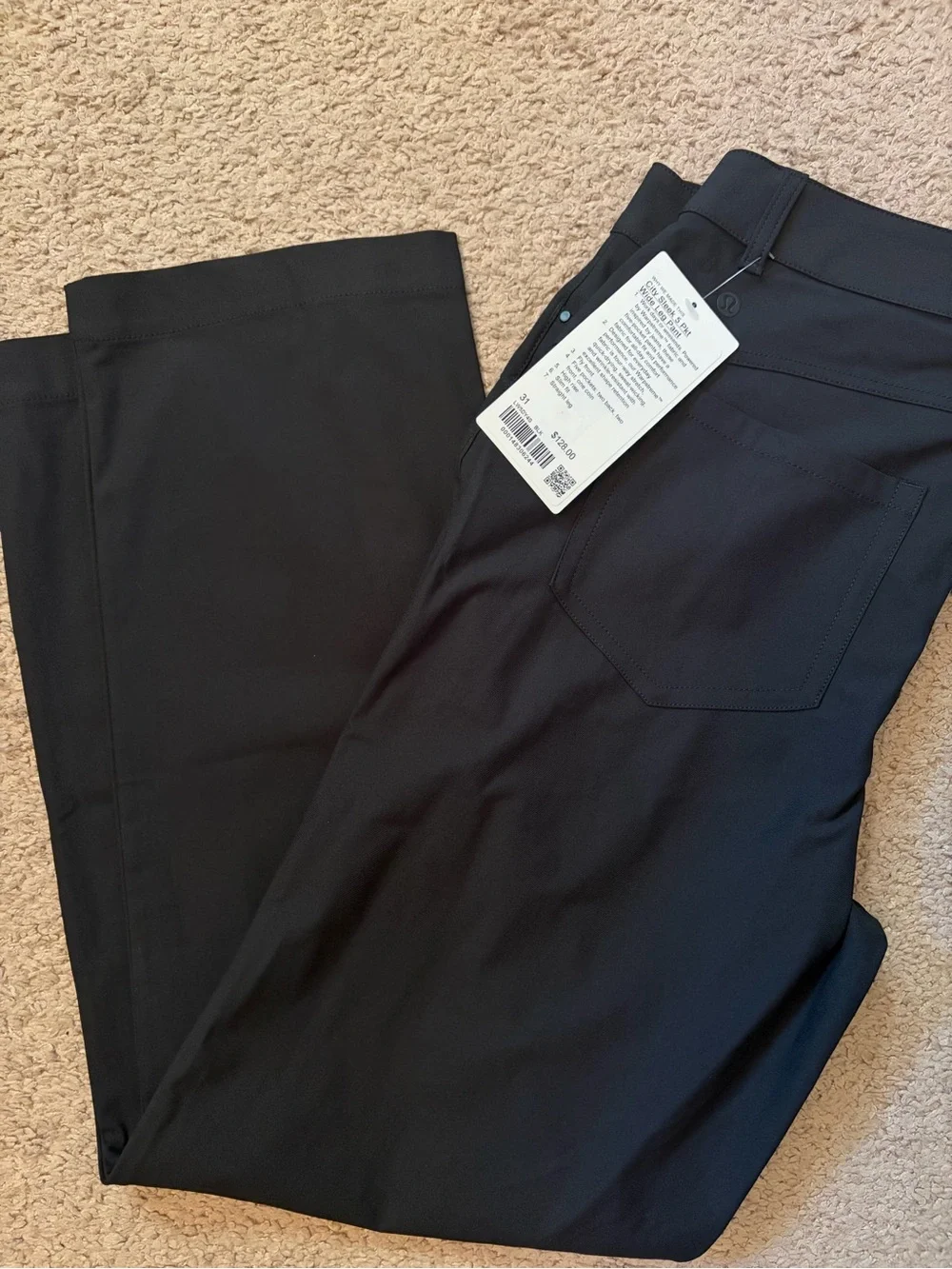 lululemon athletica Women’s 5 pocket Black Wide Leg Pants